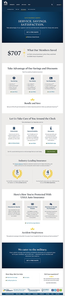 Auto Insurance storefront iteration 3